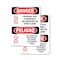 Signmission Propane Gas Flammable No Smoking Danger Sign, Plastic, 7in W x 10in L, 2PK OS-2PACK-DS-P-710-VS-1539 - alternate 1